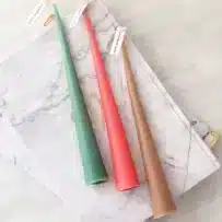 شمع دست ساز مدل قلمی مخروطی