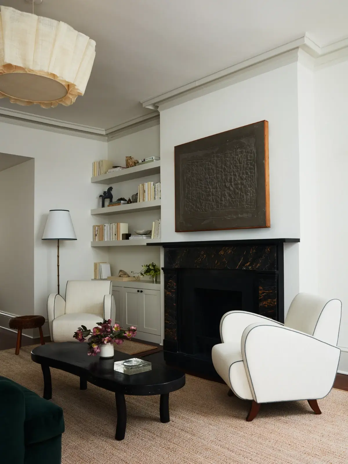 طراحی داخلی یک آپارتمان در بروکلین با حال و هوای تاریخی
